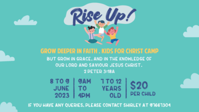 RISE UP – KIDS FOR CHRIST CAMP